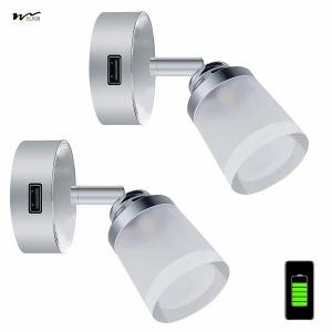 China 3W Touch Switch Wall Spot Light Caravan Interior Dimmable Bedside USB Reading factory