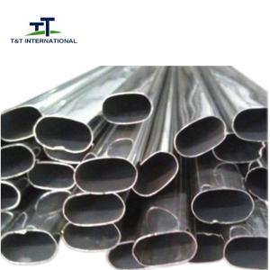 China Chrome Oval Steel Pipe Clean Rounded Lines Durable For Architectural Purposes factory