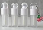 Flat Cap 4 ml Round Lip Oil Bottle Custom logo Big Brush Lip Gloss Tube