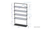 Brand Men's Retail Store Clothing Racks , Luxurious Metal Clothes Rack For