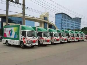China 85Kw Engine Power SPV Special Purpose Vehicle Digital Billboard Truck Bed Lighting factory