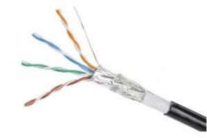 China CAT5E CU 4 Pairs SFTP LAN CABLE Fluke Test Ethernet Network Cable 1000ft Double Jacket 305m factory