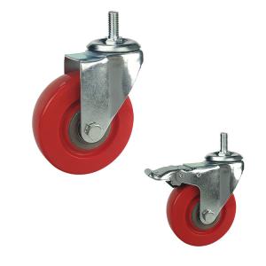 China 100mm Diameter 198LBS Capacity Swivel Medium Duty Casters With Covers factory