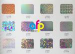 Various Patterns Laser Holographic Film , 16 Micron Cardboard Hot Stamping Film