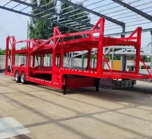 China 2 Axles Transport Tractor Towing Double Deck Car Carrier Trailer For Carrying 6/8 Cars factory
