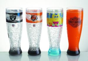 China 400ml Frosty mug with gel/lenticular freezer mug factory