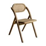 Modern Nordic Style Dining Chair Made of Solid Wood and Foldable for Restaurant