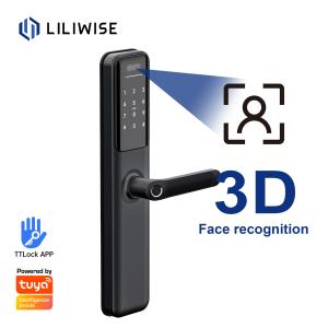 China Smart Digital 3D Face Recognition Door Lock Aluminum Alloy Material factory