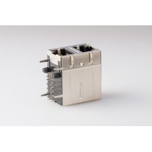 RJ45 Connector Jack RJ 2P Filter With LED And Shield RMA-065BC-20F6-YG