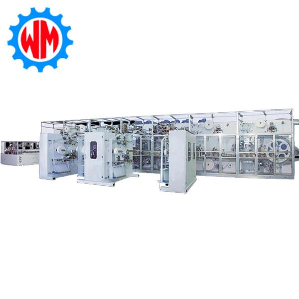 PLC Control Intelligent Training Pants Production Line High Efficiency Full