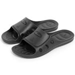 Black Non Slip ESD SPU Antistatic Slippers For Work Lab Cleanroom