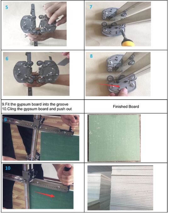 60cm Hand Push Drywall Plasterboard Cutter Knife Dust Free