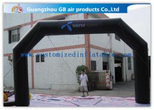 China Black Custom Inflatable Arch For Advertisement / PVC Blow Up Arch factory