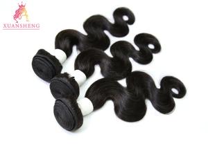 China 10A Grade Body Wave Bundle Peruvian Human Hair Natural Color No Chemical factory