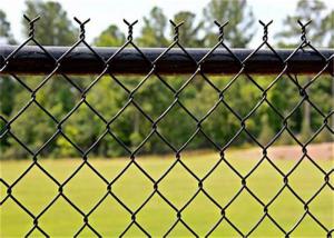 China Chain link fence supply / brace rail tension bar / wholesale price security wire fence factory