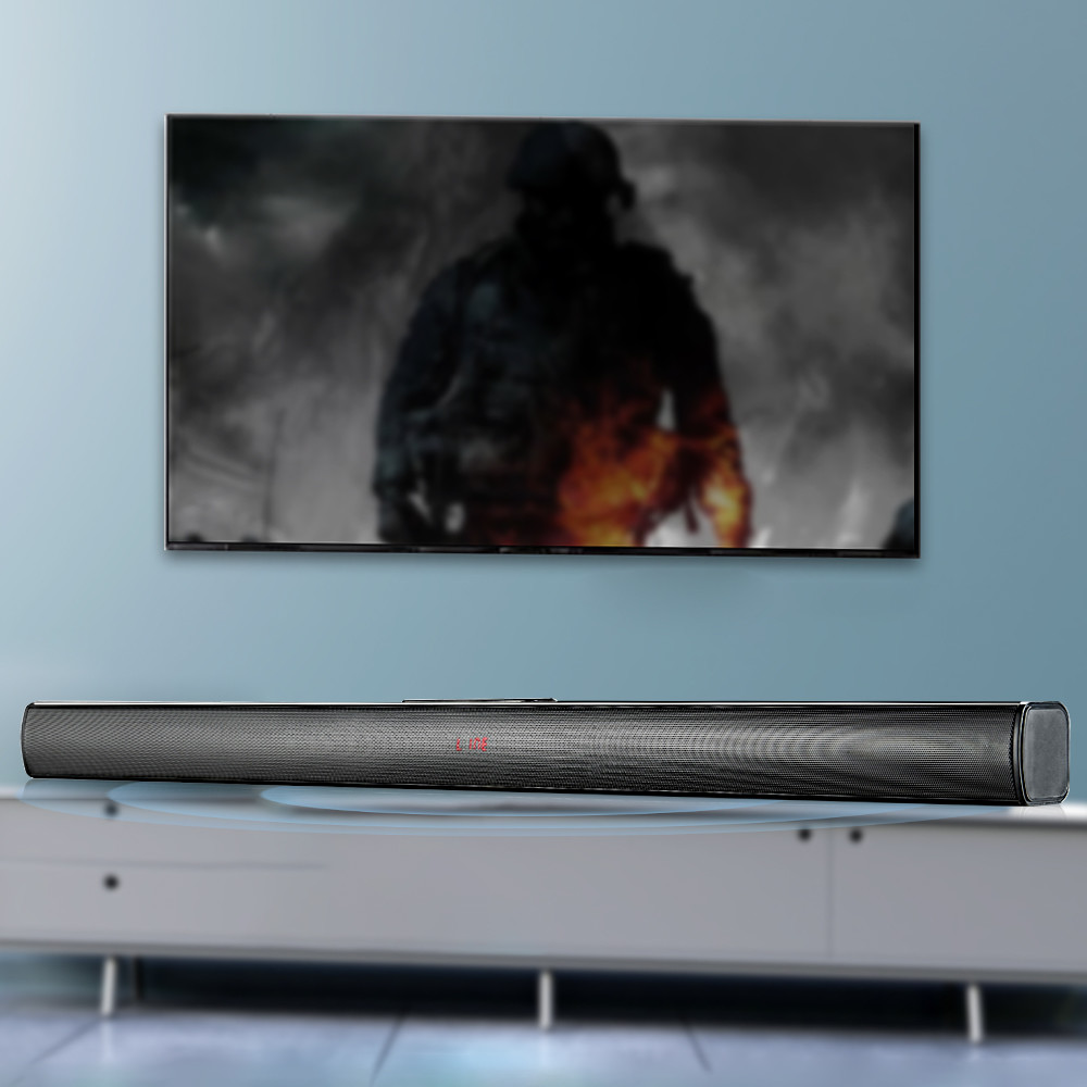 20Hz-20kHz Frequency FM Radio Soundbar With Bluetooth 4Ohms Impedance