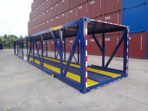 China 53 Foot High Cube Shipping Container Frame For Car Transportation Steel factory