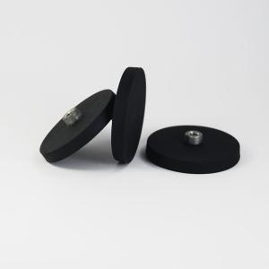 China High Quality Best Price Rubber Coated Neodymium Pot Magnet with Screw Hole factory