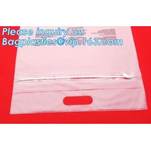 B6 A5 B5 A4 transparent zipper closure document file folder bags file bag