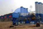 HZS180 Twin Shaft Mixer Belt Type Concrete Batching Plant Automatic High