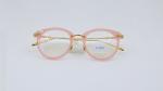 Fashion retro round Eyeglasses for Ladies Daily Eyewear accetate metal eye care