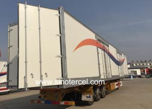 China 50T Box Semi Trailer 50000kgs Load Semi Truck Box Trailer factory