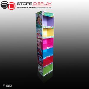 China Floor display stand in corrugated paper material factory