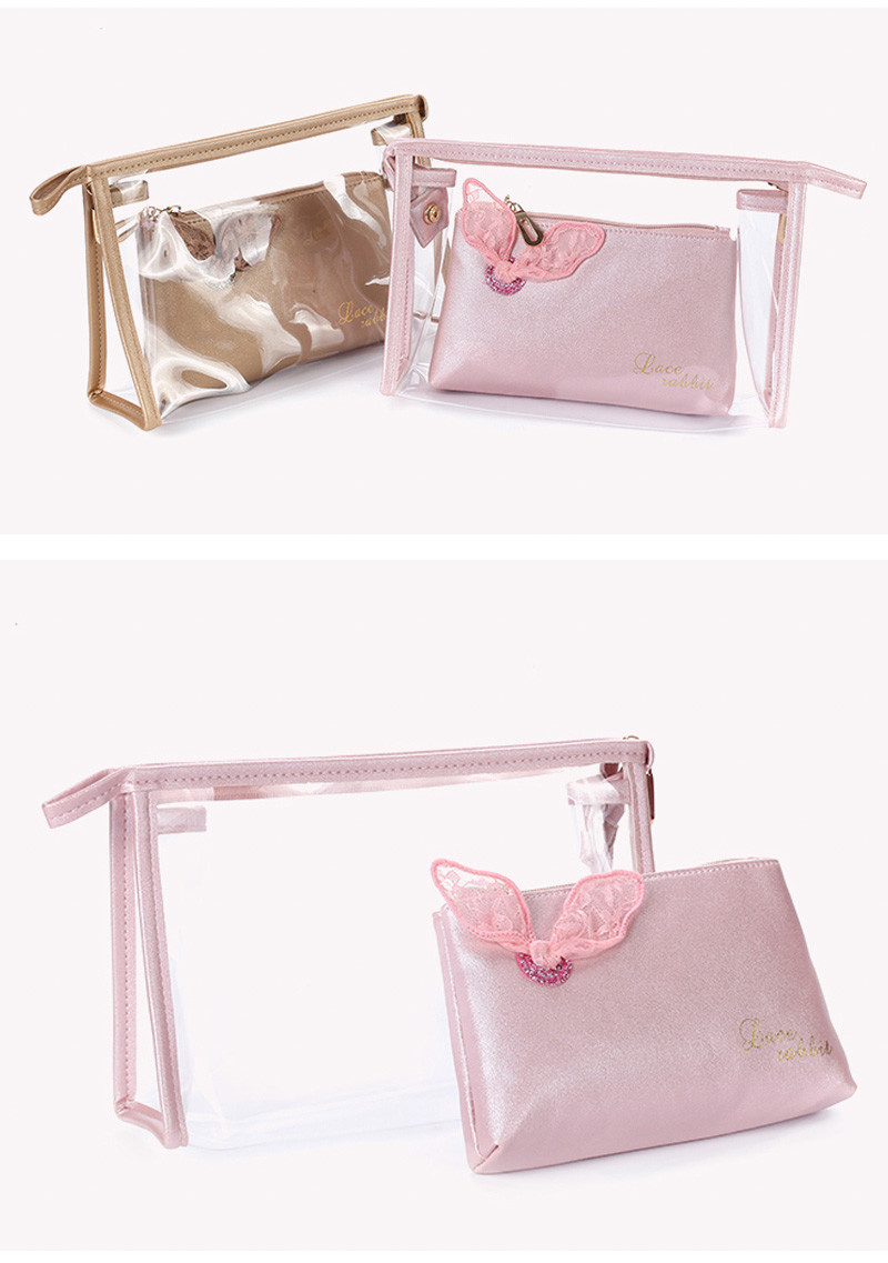 Portable Women Washing PVC Transparent Cosmetic Bag