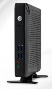 China Plastic Mini Desktop PCs Intel J1900 Porous Heat Dissipation Small Desktop Computer factory