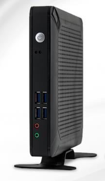 Plastic Mini Desktop PCs Intel J1900 Porous Heat Dissipation Small Desktop