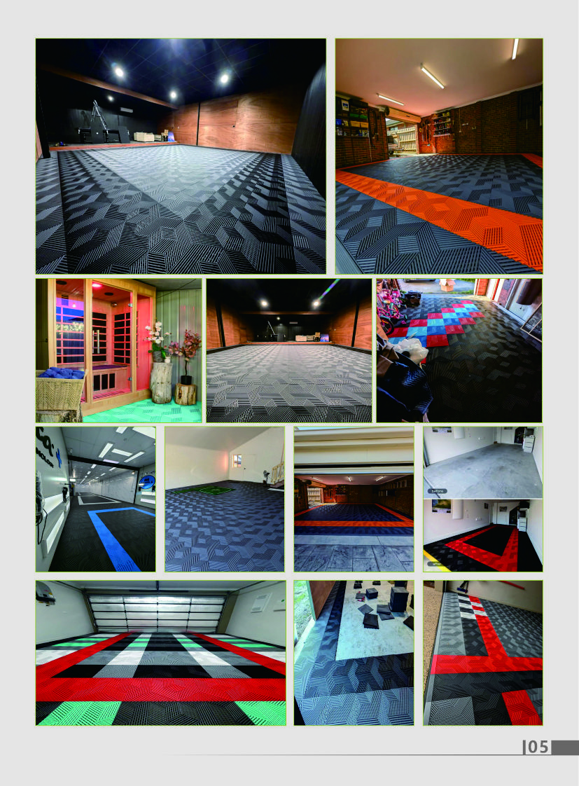 0.5 Lbs Per Tile Garage Floor Tile with UV Resistance and Suitable For Outdoor