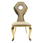 Stainless Steel Frame Padded Dining Room Chairs Modern Marble Dining Room