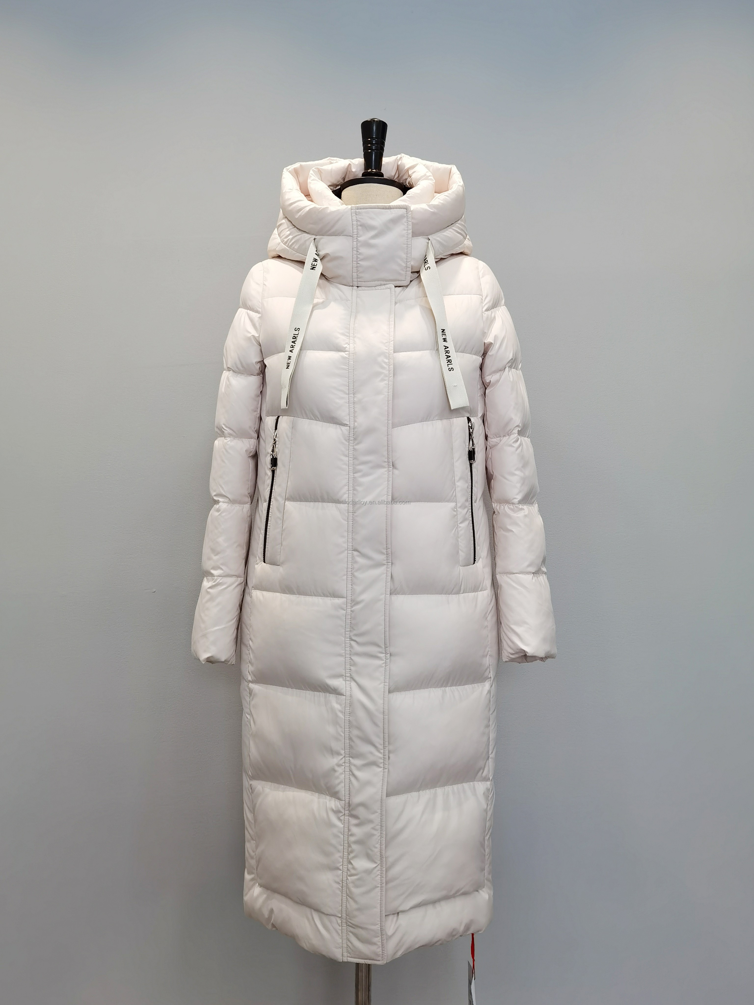 FODARLLOY Ladies Warm Hooded Cotton-padded Clothes Slim Long Down Winter Jackets Women Coats Woman Coat C77W