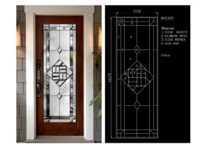 China Flat Edge Inlay Decorative Panel Glass Insulated / Bevelled / Polished factory