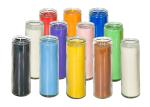 Religious Glass Jar Paraffin Wax 7 Day Prayer Candles