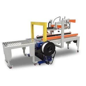 China Auto Carton Folding Sealing Strapping Machine 430KG For Streamlined Production factory