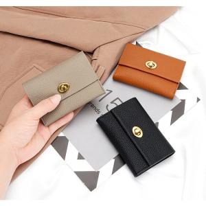 China GENUINE LEATHER Small Card Short Layer Cowhide Business Card Multifunctional Niche Coin Purse factory
