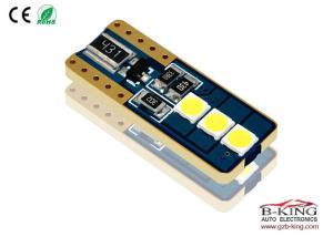China High Quality T10 6SMD 3030 Canbus error free Car LED Bulb Light factory