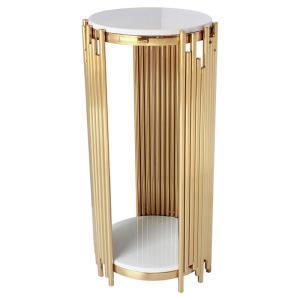 China Stainless Steel 60cm Height Side Sofa Table Living Room Set factory