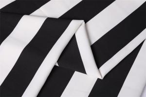 China 56&quot; Poly Chiffon Fabric 180Dx180D 180gsm Striped Polyester factory