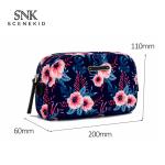 Fashion Custom Vintage Floral Printed Small Private Label Makeup Bag for Travel