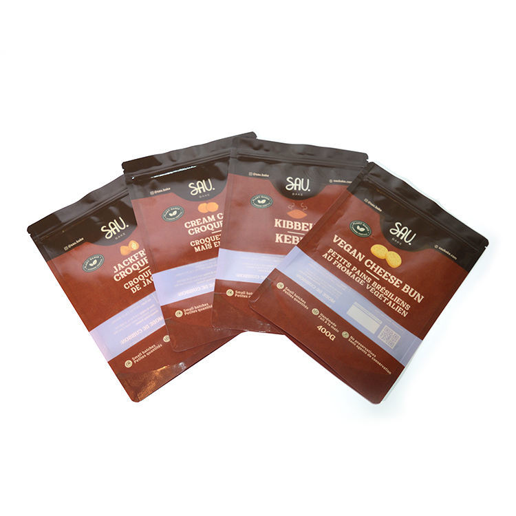 Aluminium Foil Stand Up Pouch Zipper Lock Seal Snack Candy Food Bag Reusable Ziplock Bag