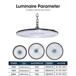 Led UFO 100W 150W 200W 300W 400W Industrial Lighting Highbay Lamp Warehouse