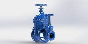 China Water Gate Valve With NBR O Ring Suitable Drinking Water And Ductile Iron Body factory