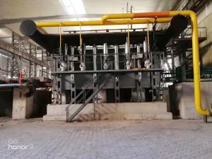 China 1100C Walking Beam Furnace Aluminum Melting Continuous Induction Furnace factory