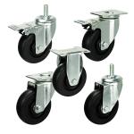 125mm 100kg Loading Phenolic Caster Wheels Heat Resistant