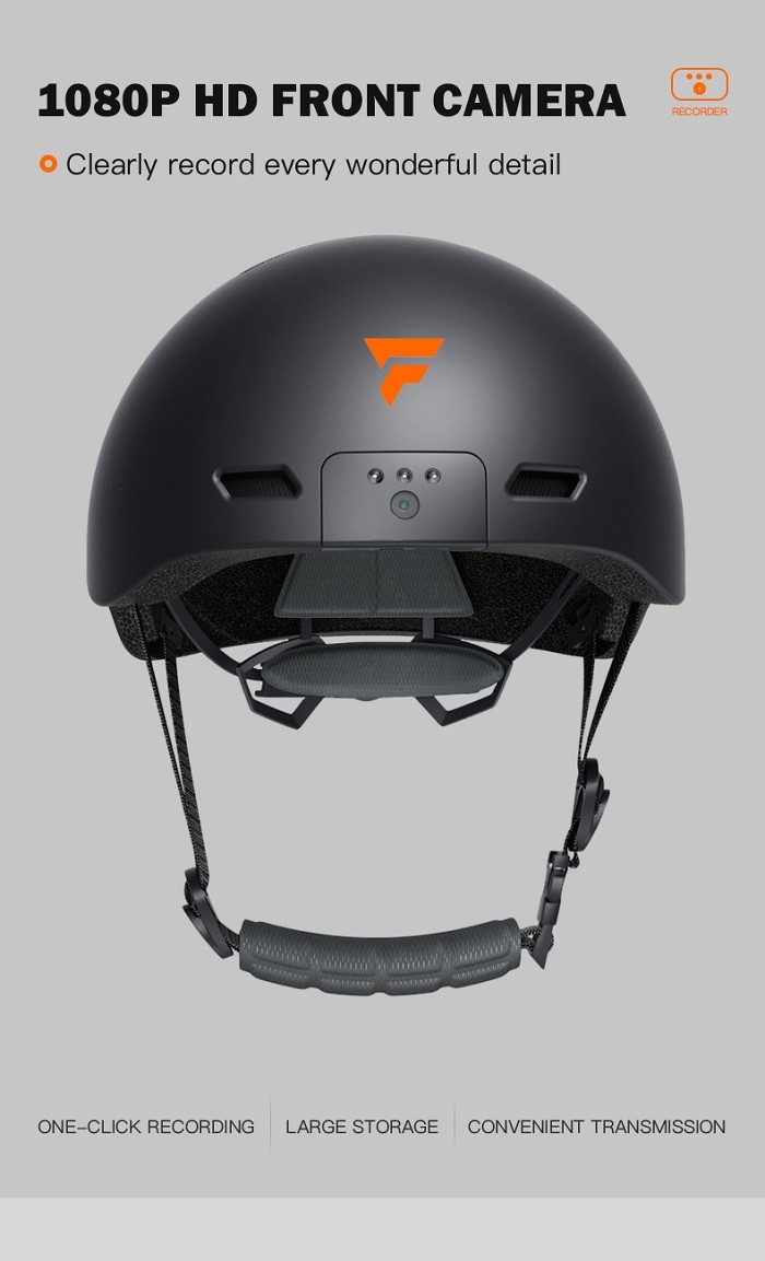Bicycle Bike Safety Helmet Camera LED Light Up Smart Helmet With Camera