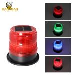 Circle Red Blue Green Flash Plastic 24V Truck Solar Energy Warning Light