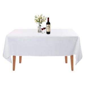 China 54&quot; 108&quot; Patry Square PEVA Fancy Plastic White Disposable Table Cloths Covers factory