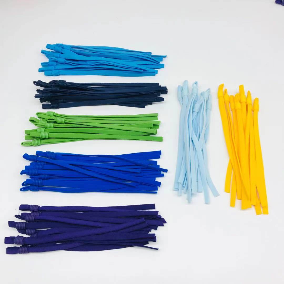 Adjustable Sewing Elastic Band Colorful Rope Cord With Buckle Stretchy Face Masking Earloop Lanyard Earmuff DIY